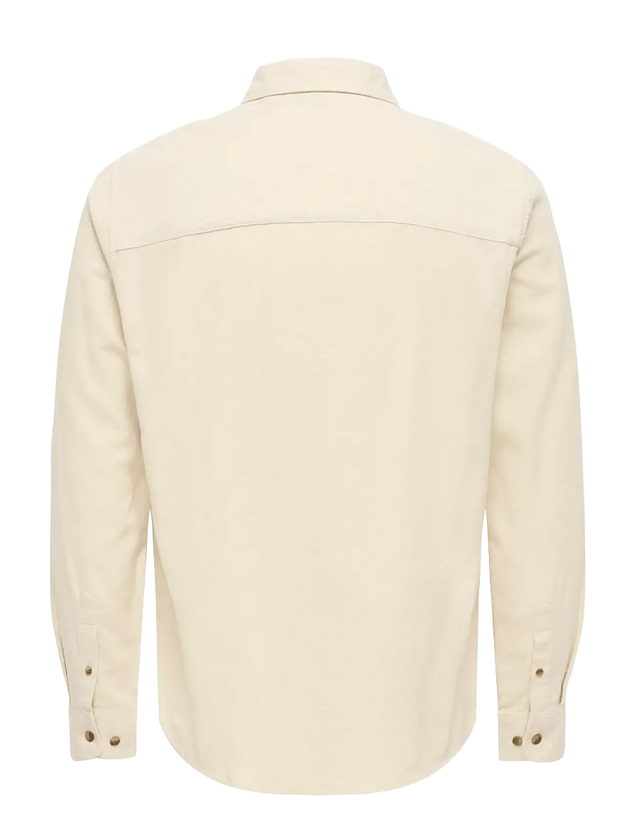 ONLY & SONS - ONSGUDMUND SLIM 1-PKT SOLID SHIRT NOOS - casual hemden - silver lining - 2
