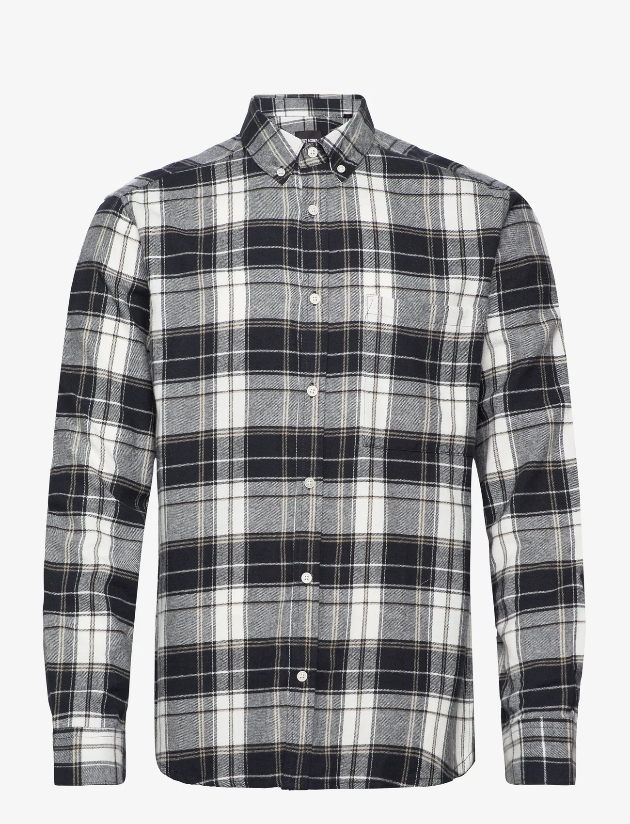 ONLY & SONS - ONSLUKA REG LS CHECK SHIRT - lowest prices - dark navy - 0