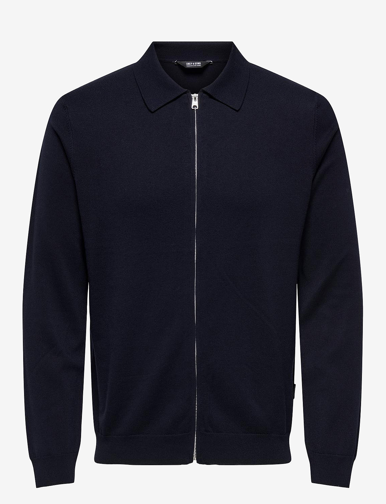 ONLY & SONS - ONSWYLER LIFE REG 14 FULL ZIP SHIRT KNIT - dark navy - 1