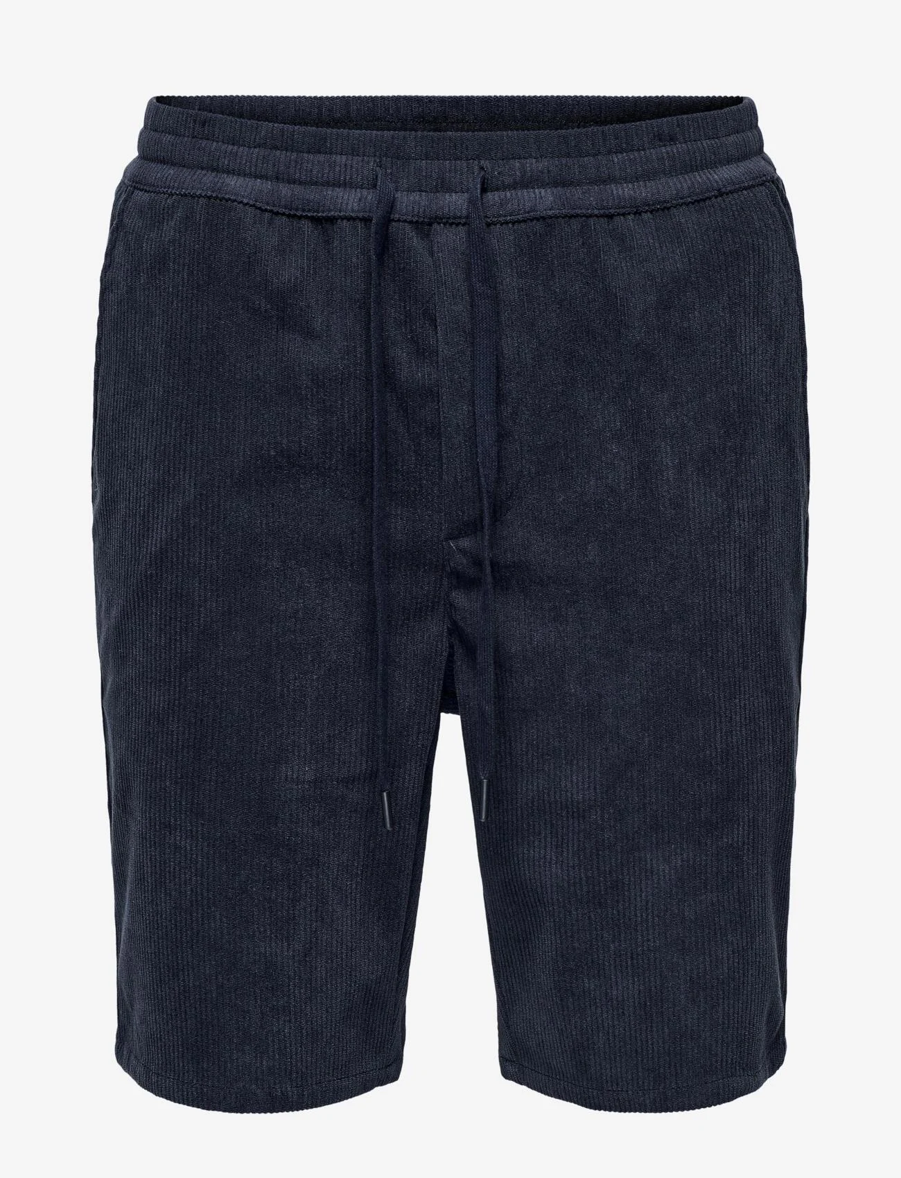ONLY & SONS - ONSLINUS CORDUROY 0111 SHORTS - lowest prices - dark navy - 0