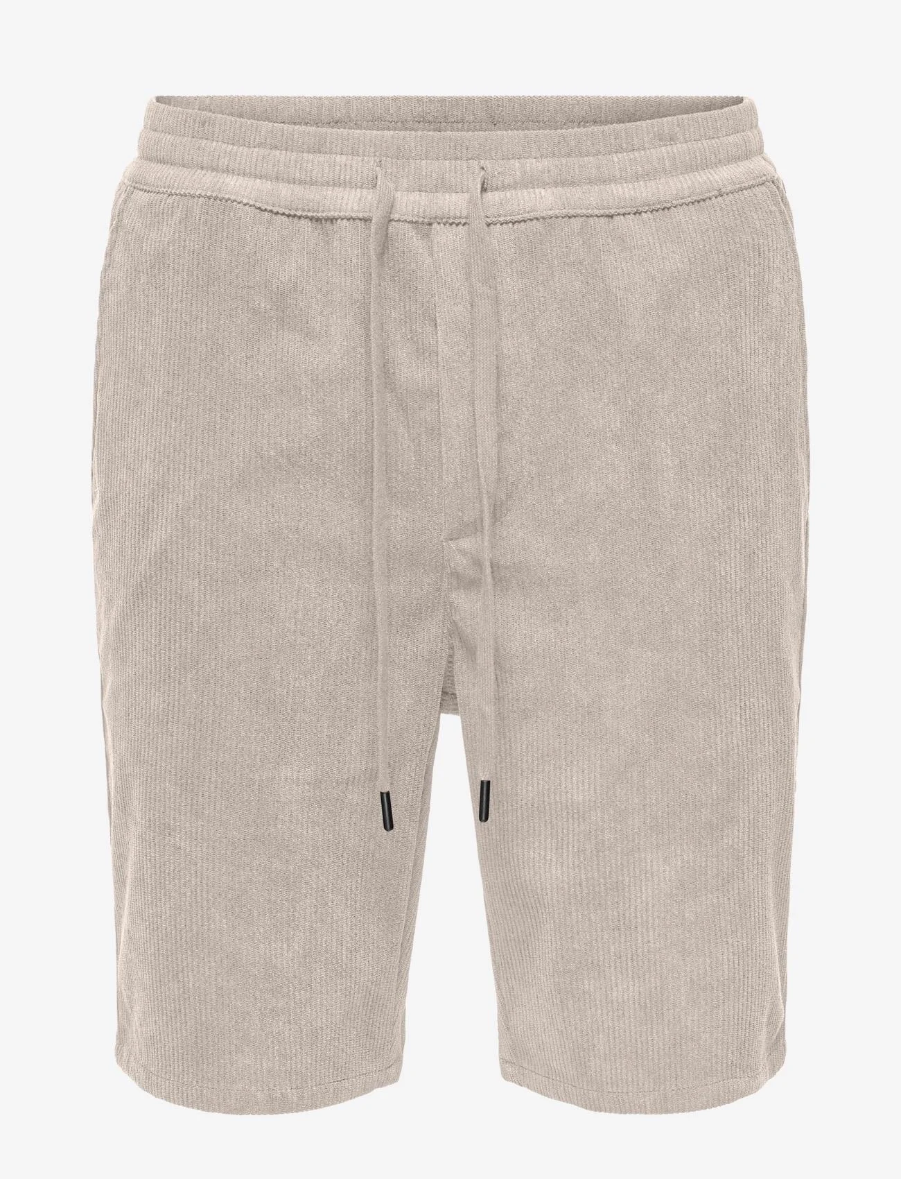 ONLY & SONS - ONSLINUS CORDUROY 0111 SHORTS - lowest prices - pumice stone - 0