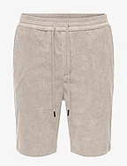 ONSLINUS CORDUROY 0111 SHORTS - PUMICE STONE