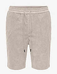 ONLY & SONS - ONSLINUS CORDUROY 0111 SHORTS - casual shorts - pumice stone - 0