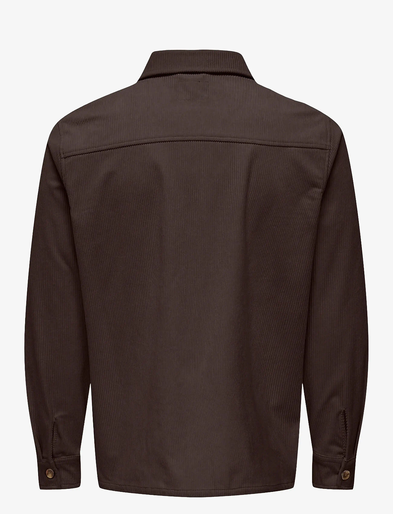 ONLY & SONS - ONSTILE CORDUROY 0111 SHIRT VD - chemises en velours côtelé - coffee bean - 1