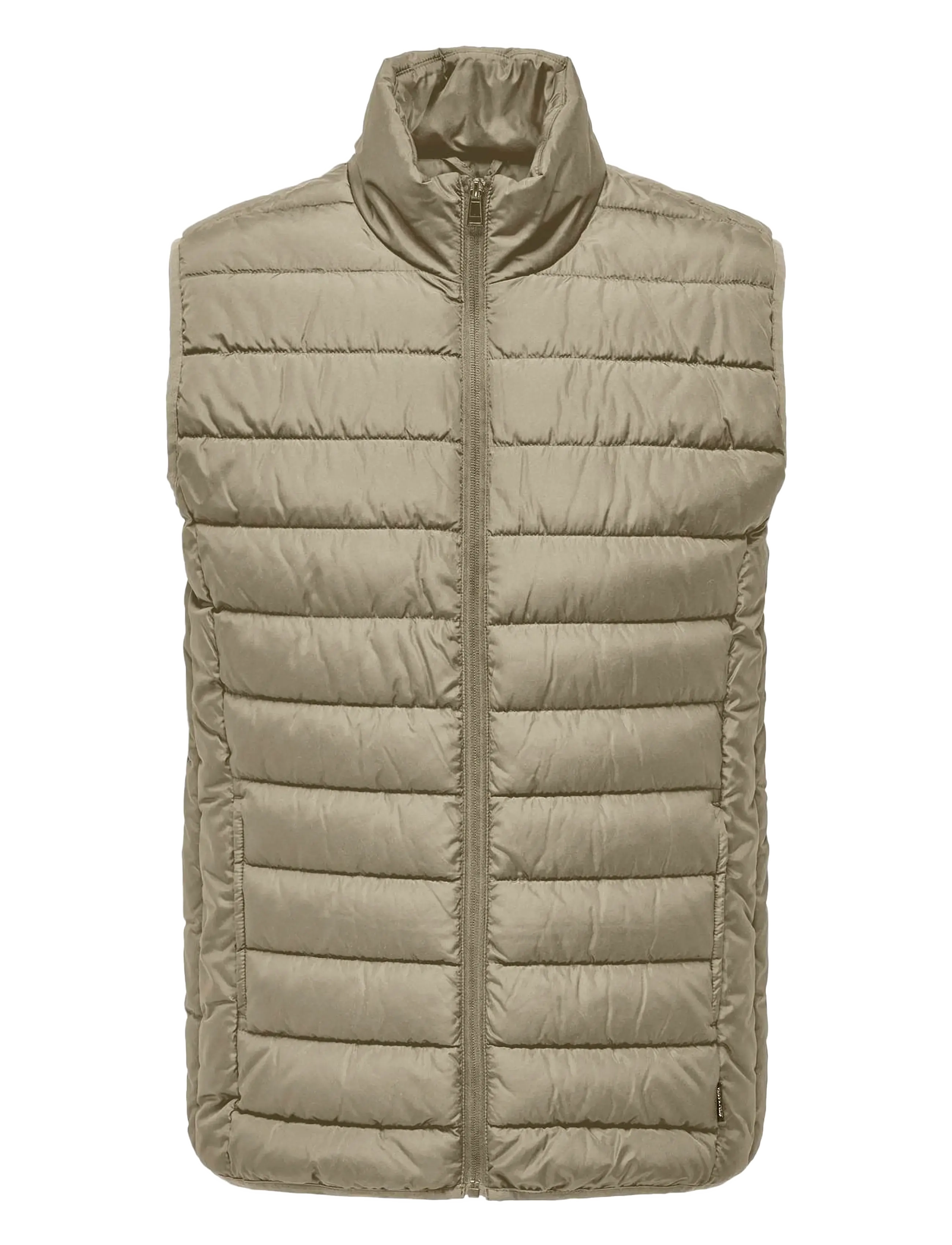 ONLY & SONS Onsbrody Quilt Vest Otw Vd, Mænd, Quiltet Vest, Beige, Str: XL