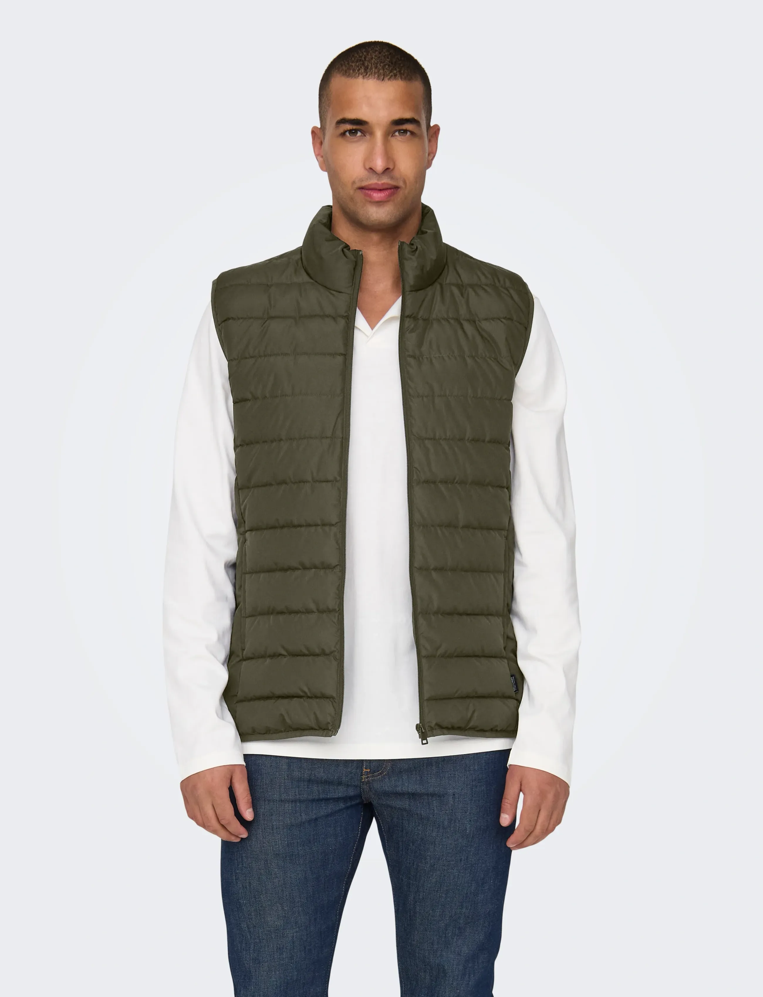 ONLY & SONS ONSBRODY QUILT VEST OTW VD - Jacken & Mäntel - OLIVE NIGHT / khaki/green