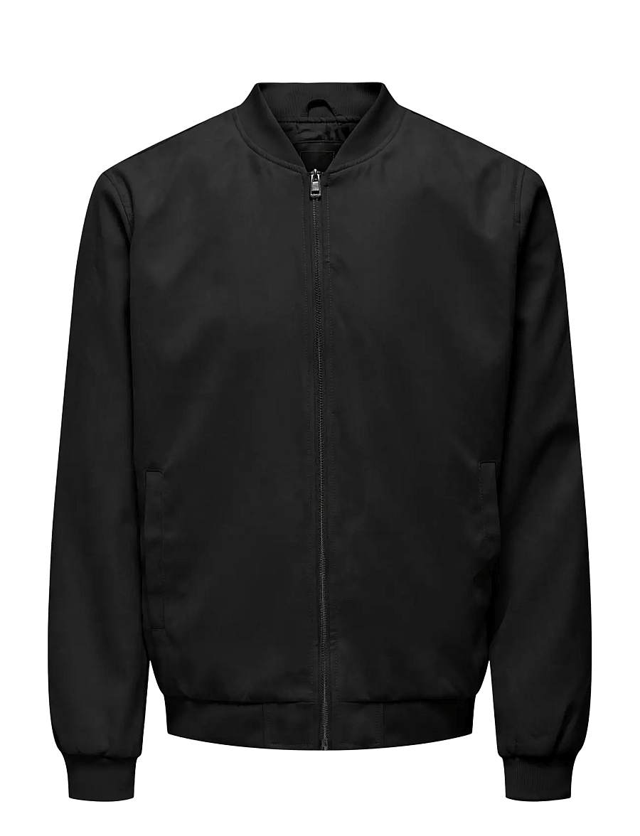 ONLY & SONS - ONSLUCAS FAKE SUEDE BOMBER OTW NOOS - frühlingsjacken - black - 1