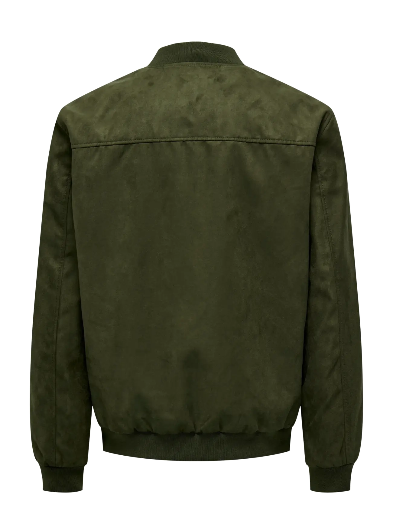 ONLY & SONS - ONSLUCAS FAKE SUEDE BOMBER OTW NOOS - vestes de printemps - olive night - 2