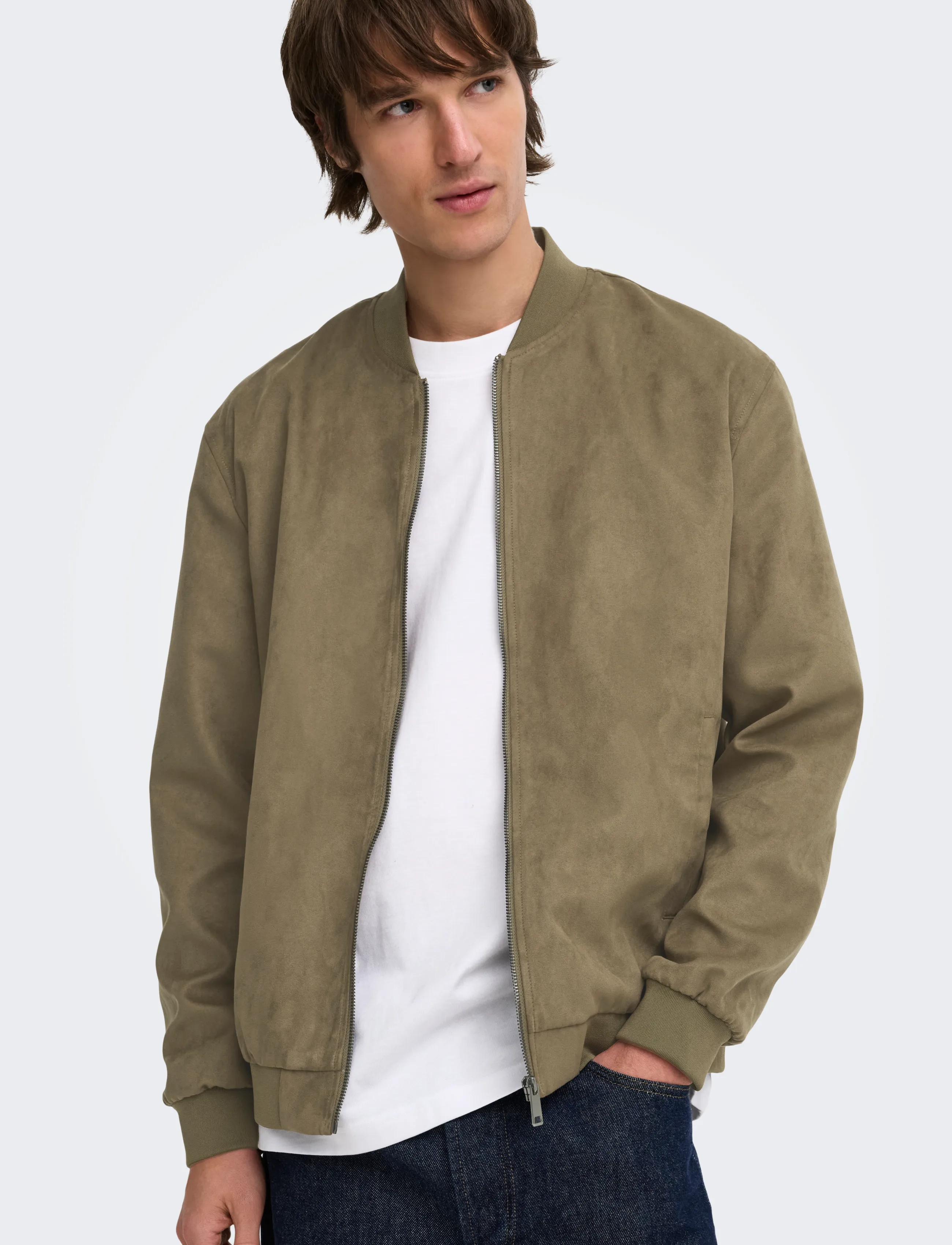Onslucas Fake Suede Bomber Otw Noos 6