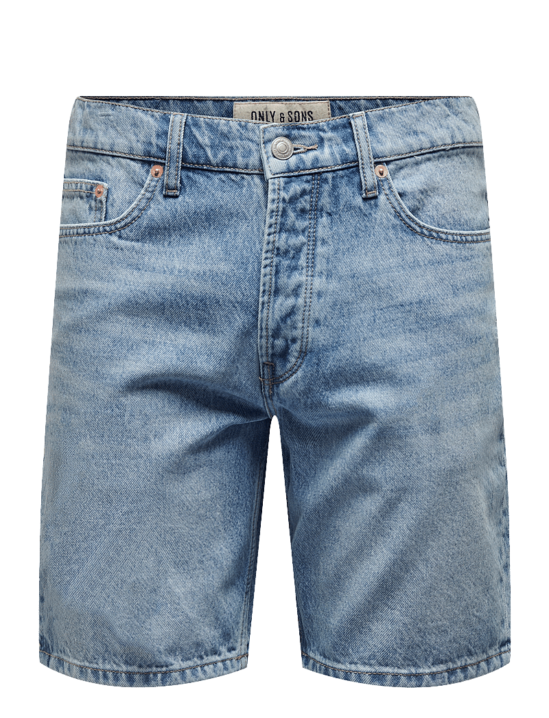 ONLY & SONS - ONSEDGE PIM DNM SHORTS BOX VD - jorts - light blue denim - 0
