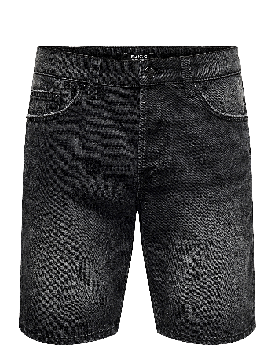 ONLY & SONS - ONSEDGE PIM DNM SHORTS BOX VD - short en jean - washed black - 0
