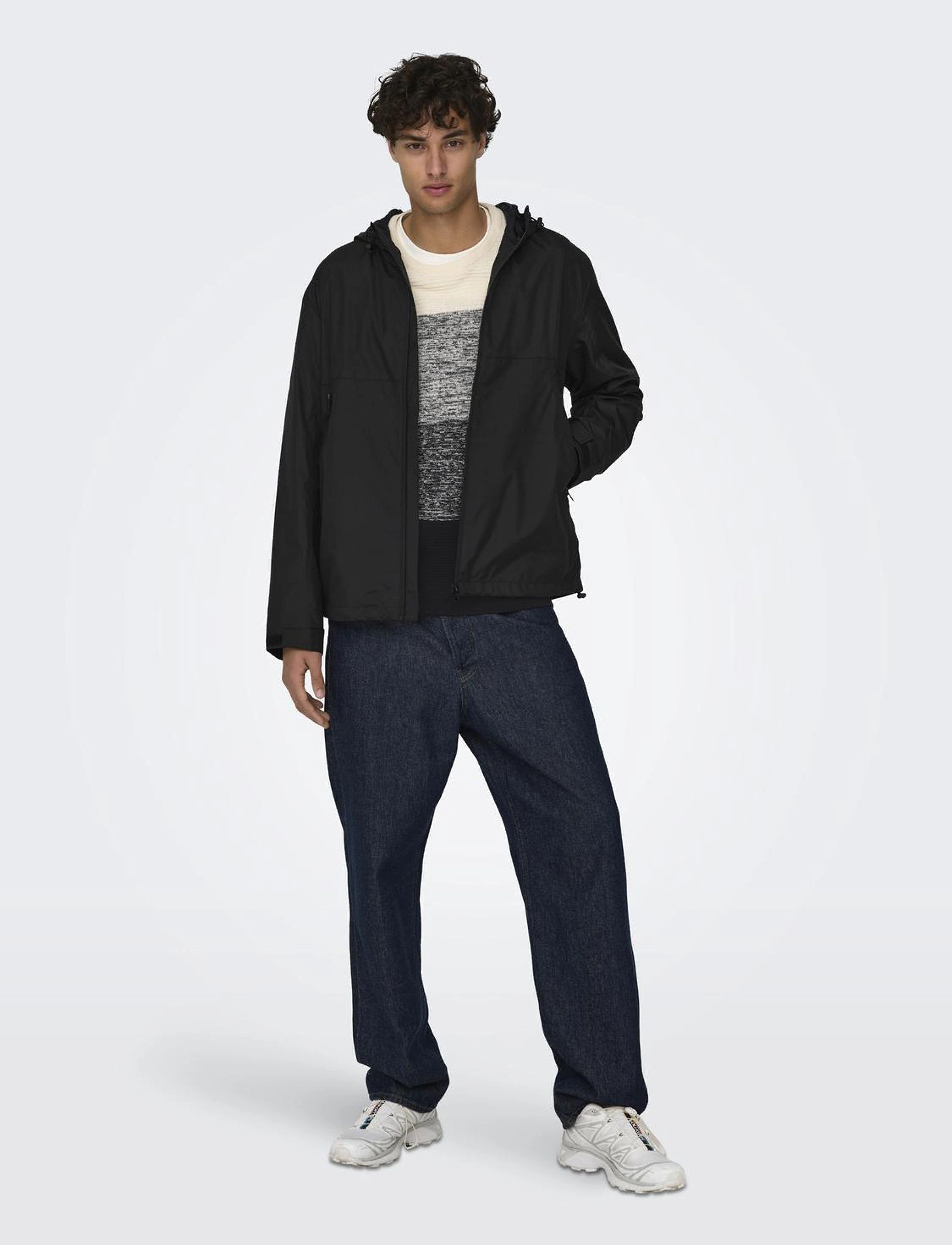 ONLY & SONS - ONSERAN HOOD JACKET ATHL - black - 4