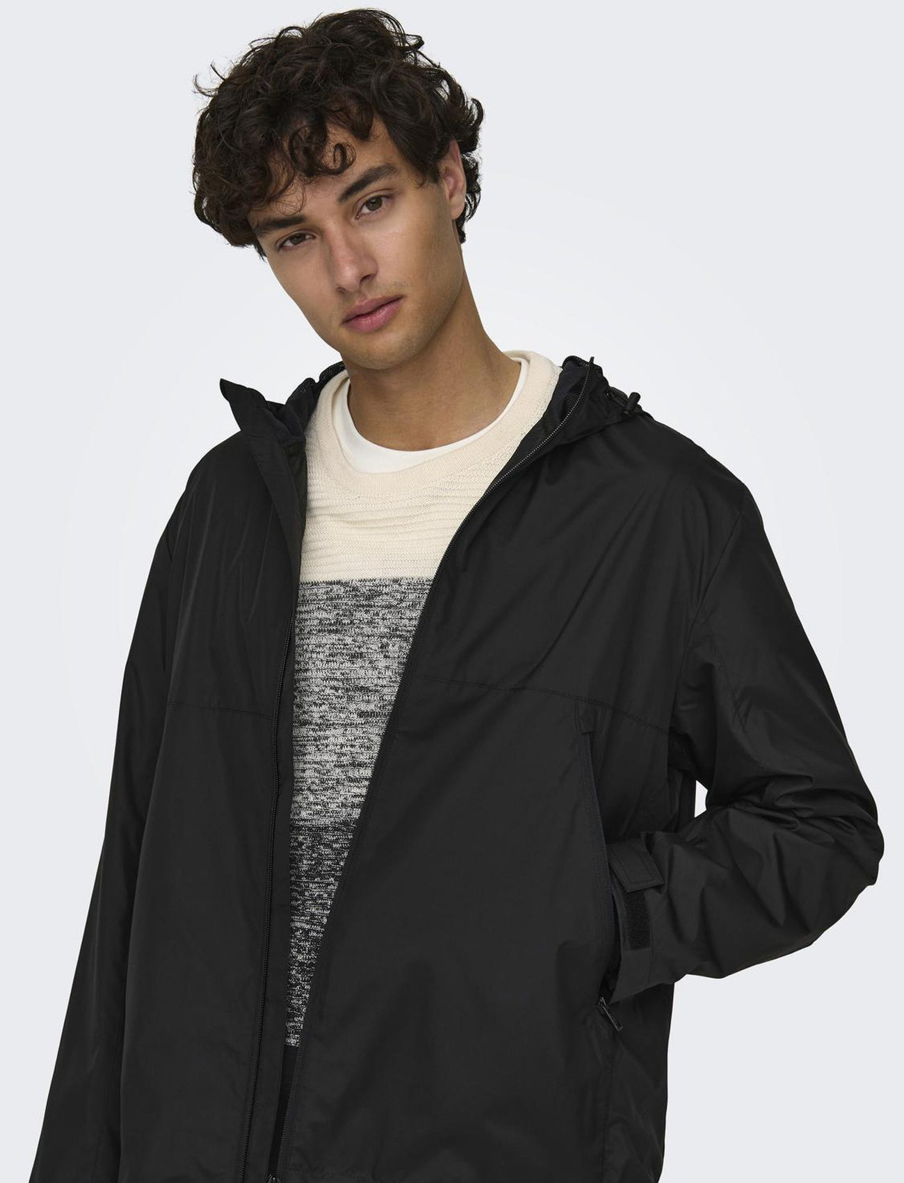 ONLY & SONS - ONSERAN HOOD JACKET ATHL - black - 5