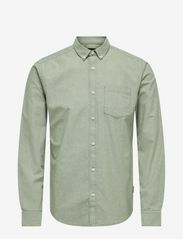 ONSREMY LS REG WASH OXFORD SHIRT - OLIVE DRAB