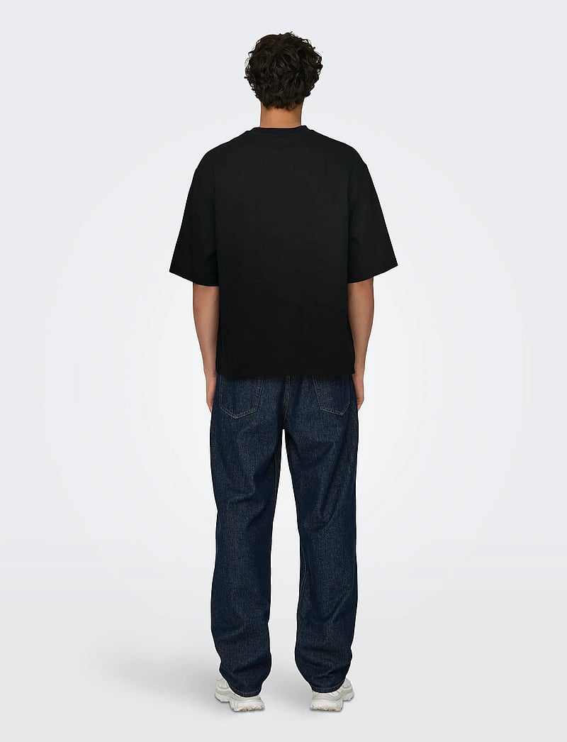 ONLY & SONS - ONSMILLENIUM OVZ SS TEE NOOS - kurzärmelig - black - 3