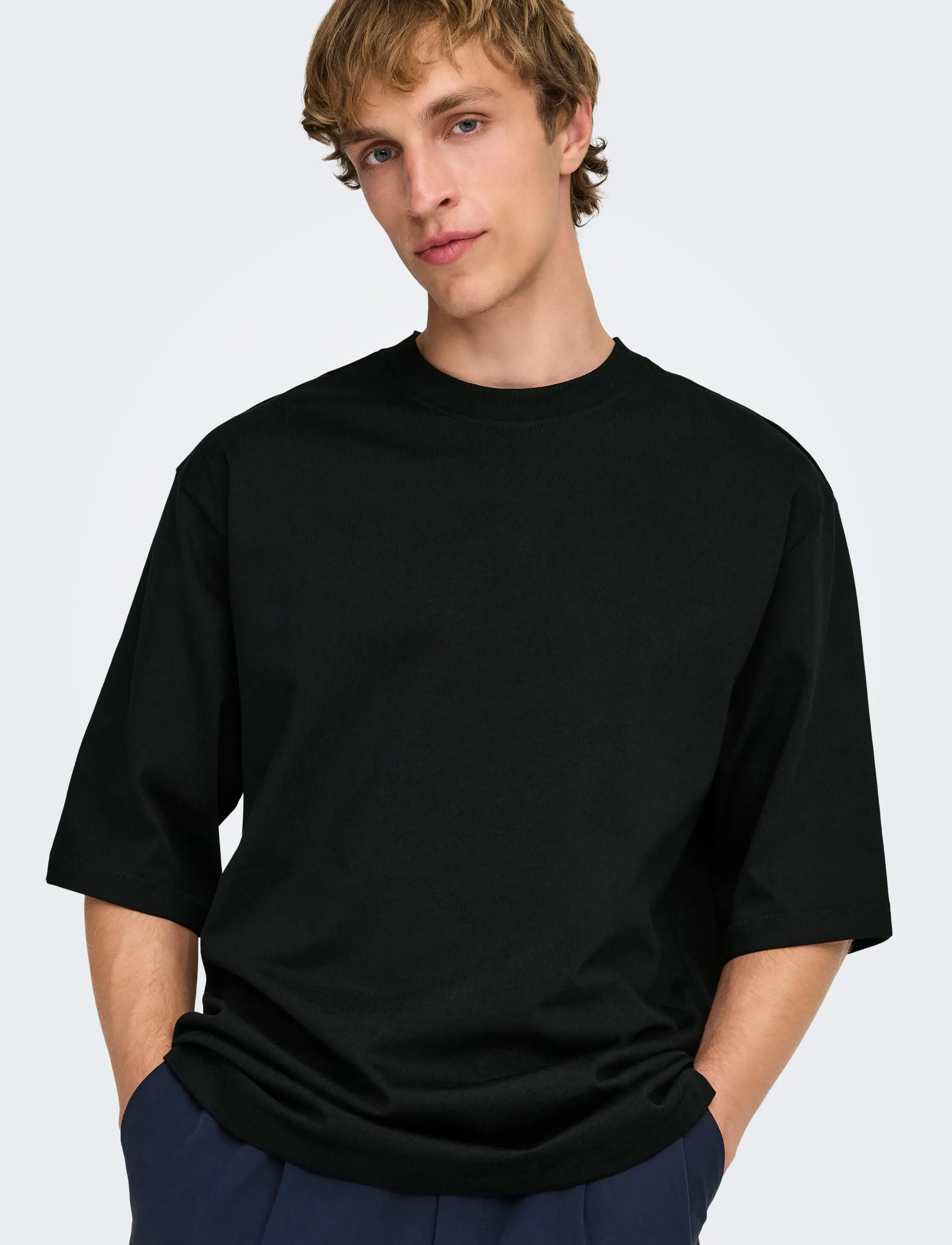 ONLY & SONS - ONSMILLENIUM OVZ SS TEE NOOS - madalaimad hinnad - black - 5