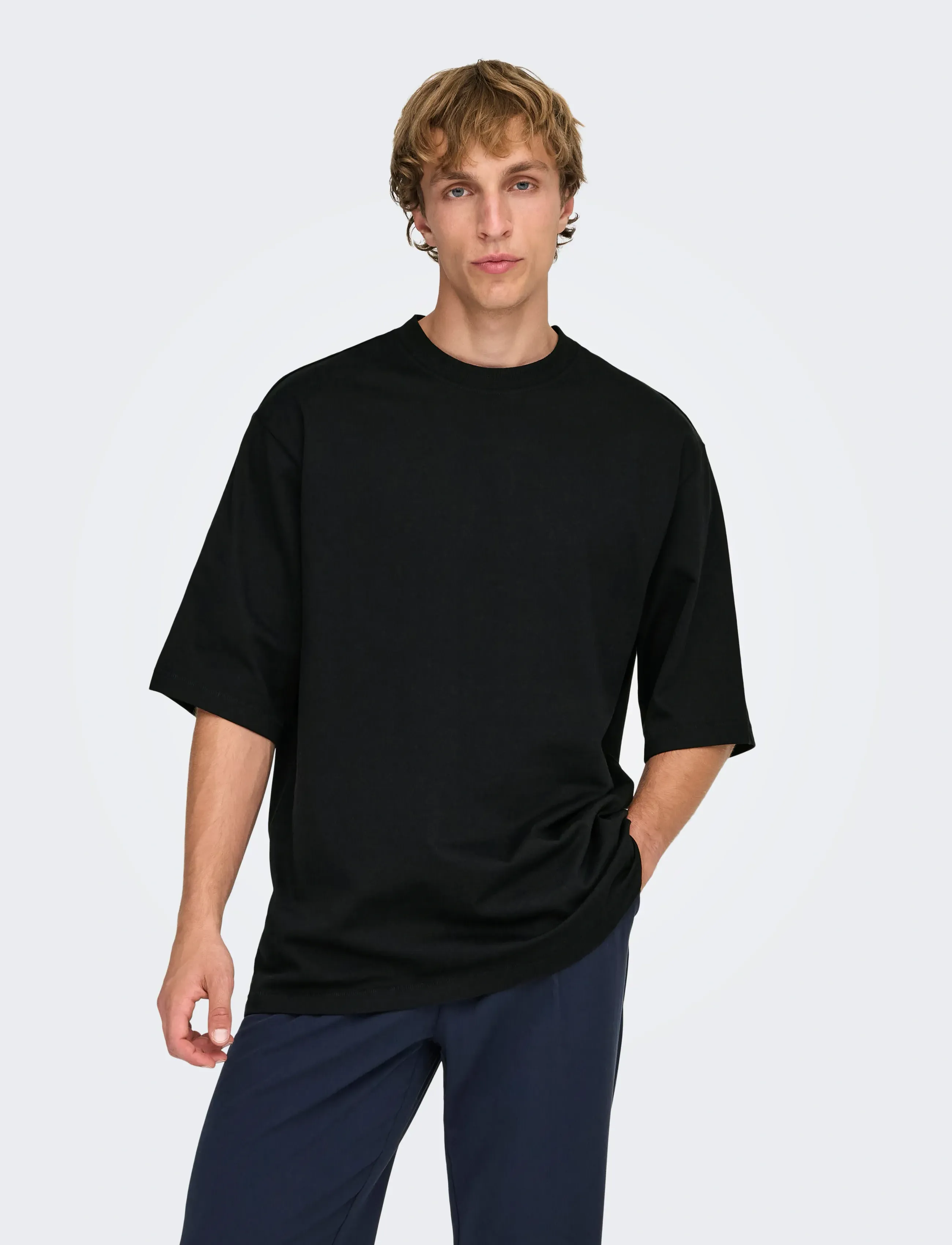 ONLY & SONS Onsmillenium Ovz Ss Tee Noos t-shirts - bas herr – bild 5