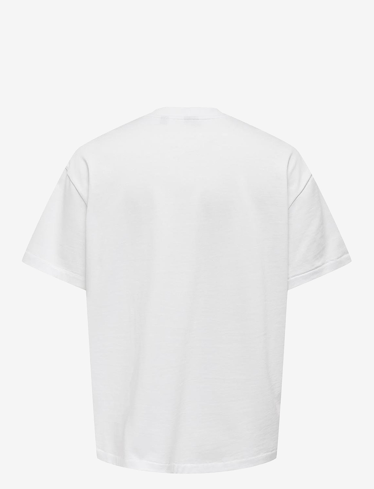 ONLY & SONS - ONSMILLENIUM OVZ SS TEE NOOS - herbstliche kleidung - bright white - 1