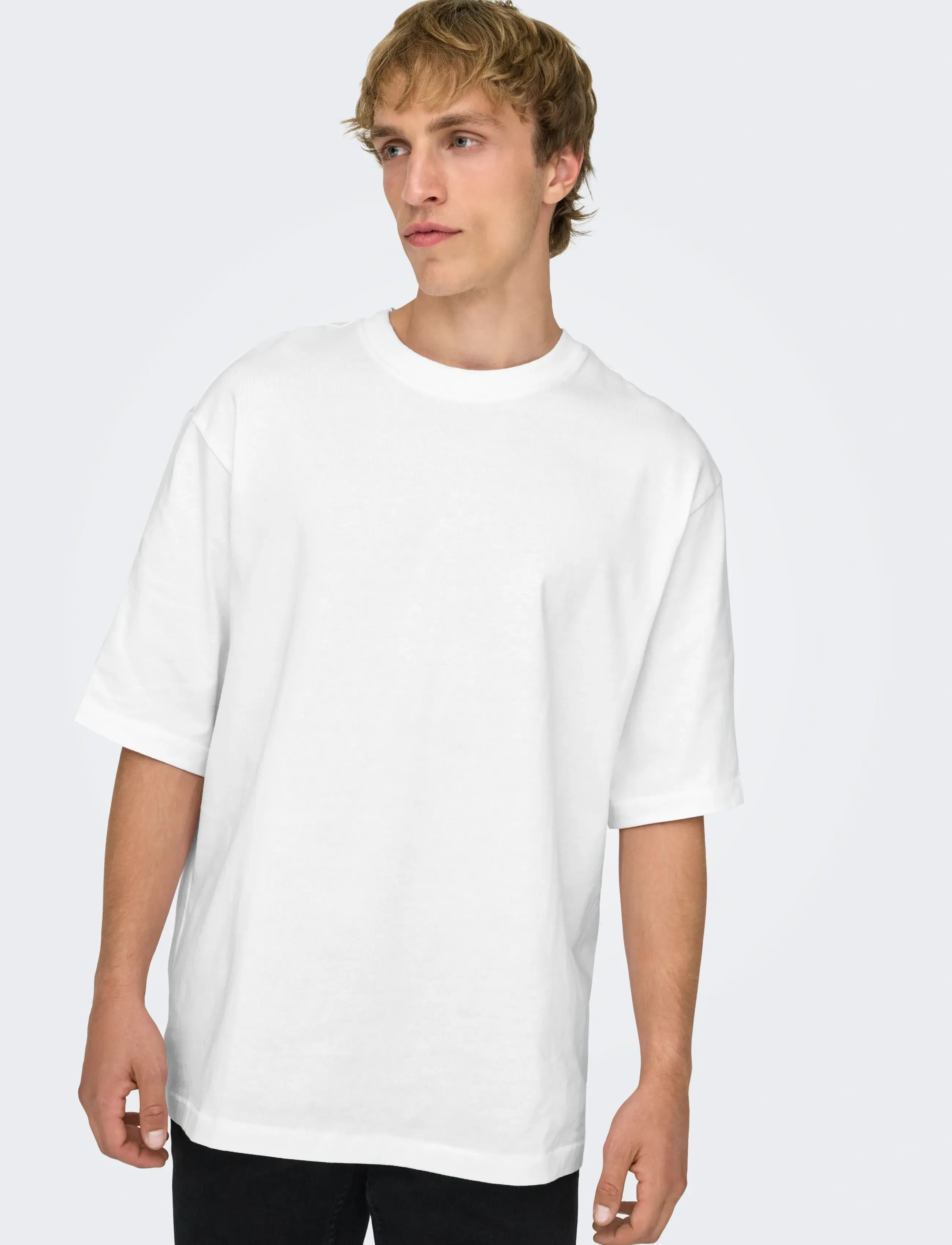 ONLY & SONS Onsmillenium Ovz Ss Tee Noos t-shirts - bas herr – bild 5