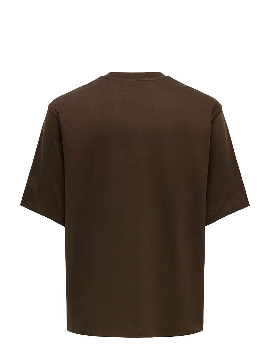ONLY & SONS - ONSMILLENIUM OVZ SS TEE NOOS - kortärmade t-shirts - demitasse - 2