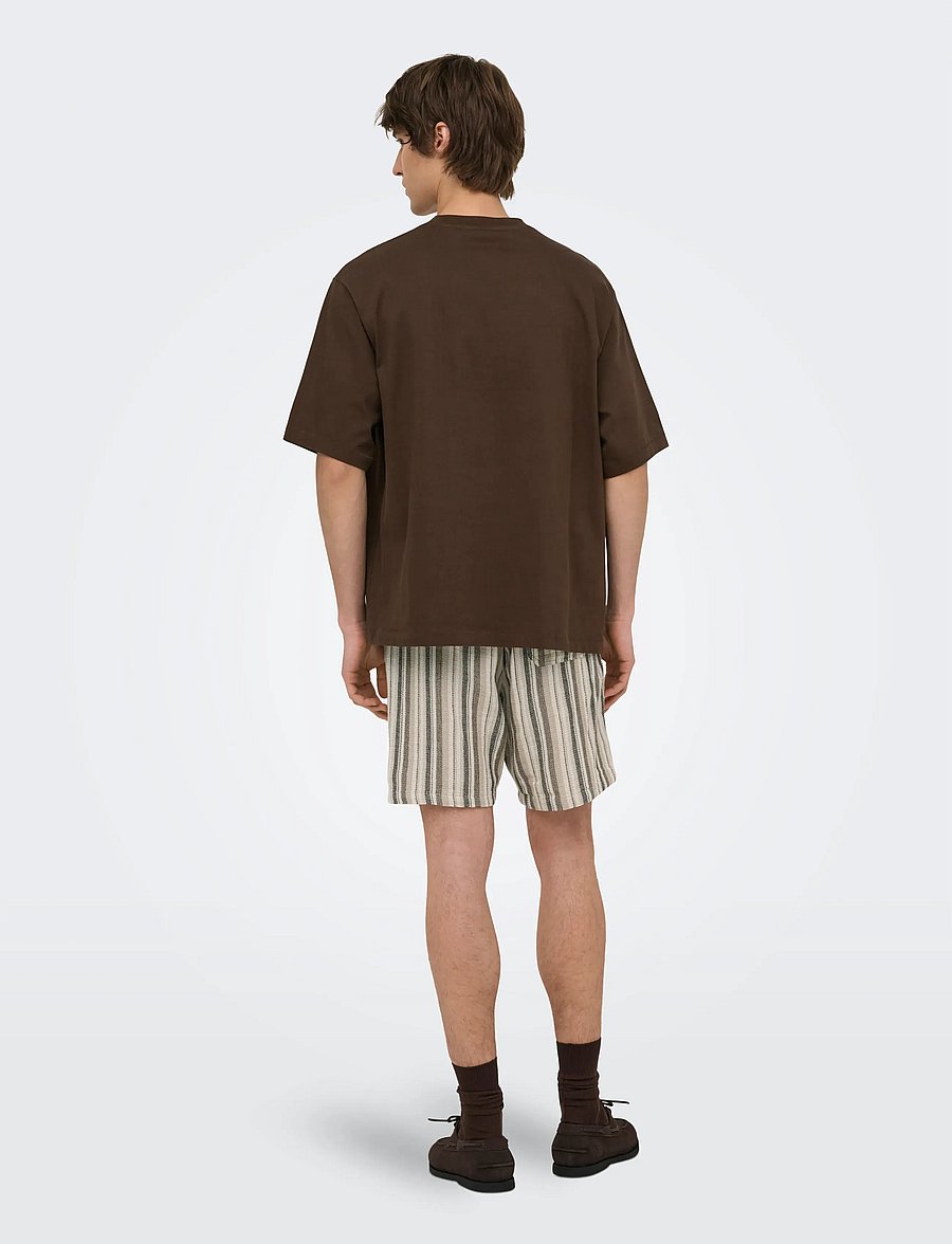ONLY & SONS - ONSMILLENIUM OVZ SS TEE NOOS - kortärmade t-shirts - demitasse - 3