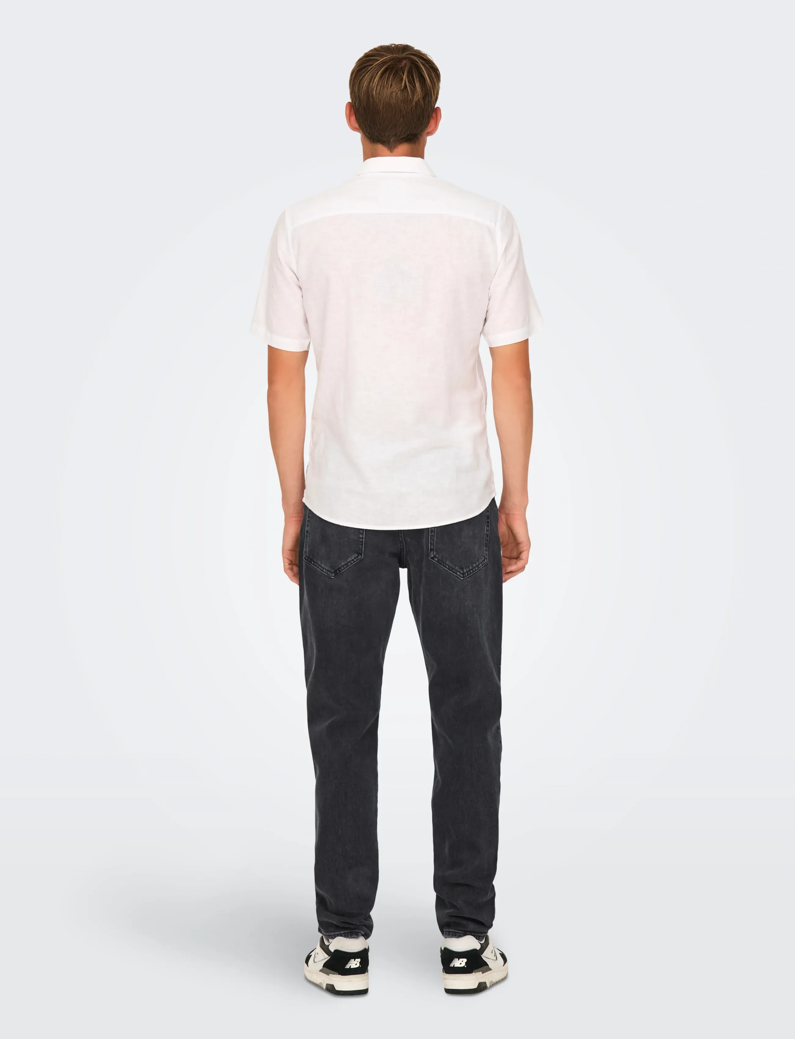 ONLY & SONS - ONSYOKE TAPERED WB 7850 DOT DNM NOOS - tapered jeans - black denim - 3