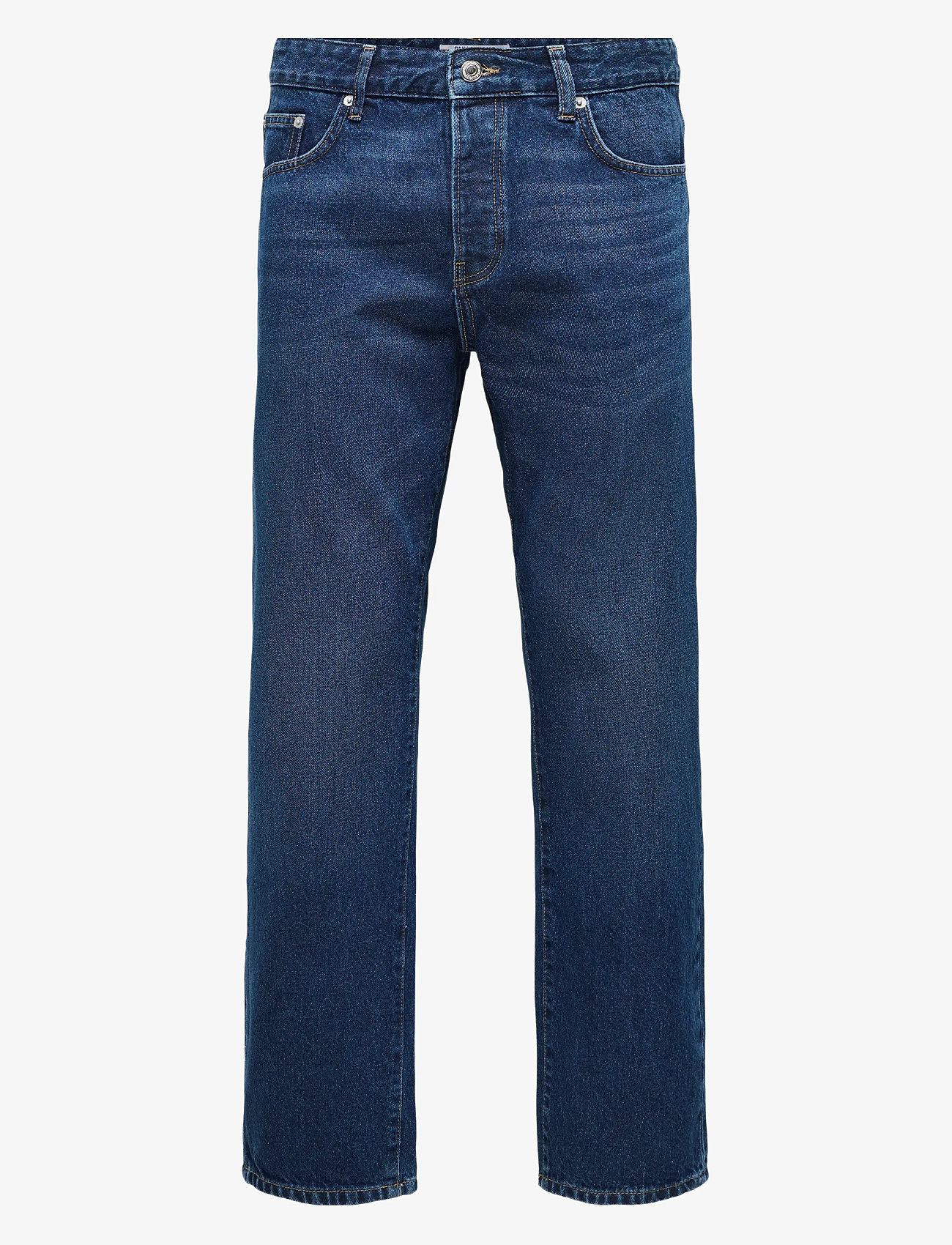 ONLY & SONS - ONSEDGE STRAIGHT 7901 EY BOX PIM JEANS - dark blue denim - 0
