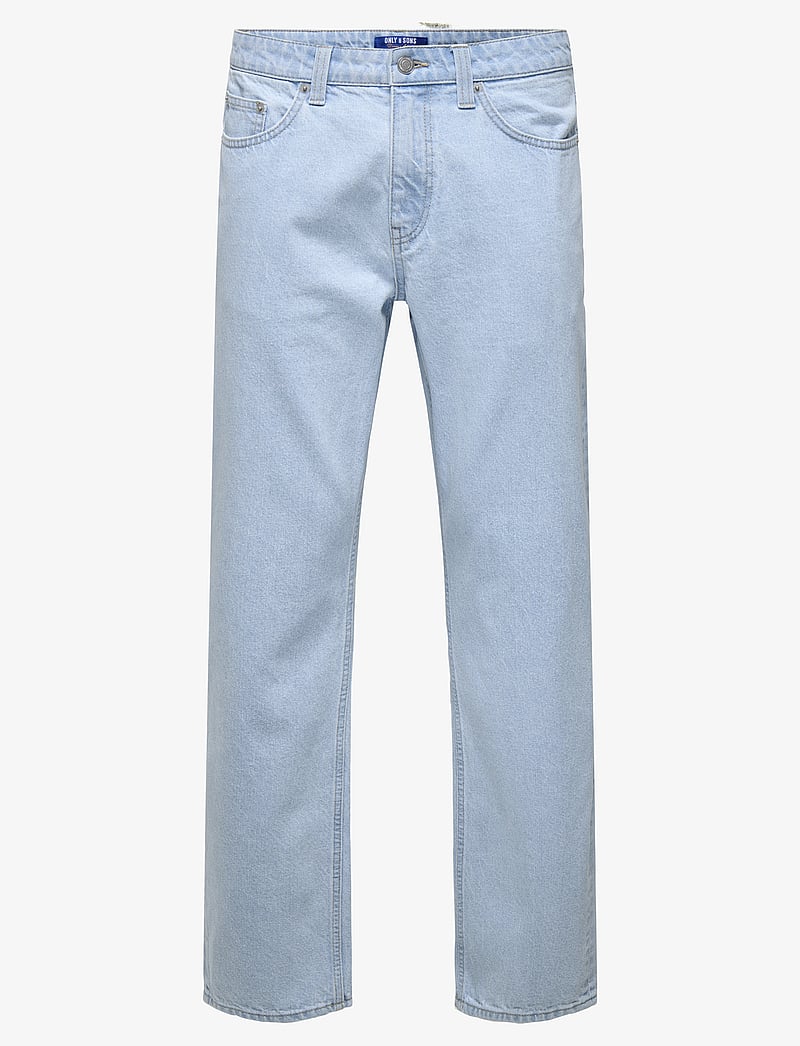 ONLY & SONS - ONSEDGE STRAIGHT 7901 EY BOX PIM JEANS - tavalised teksad - light blue denim - 1