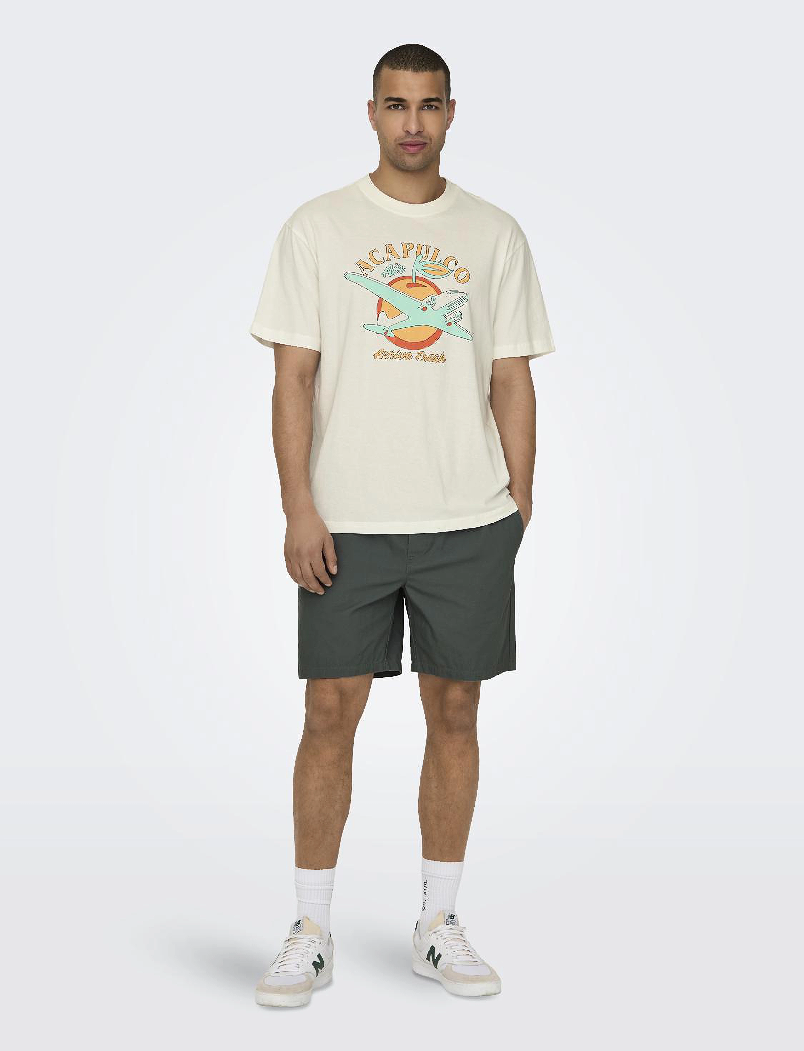 ONLY & SONS - ONSTEL LIFE 0119 SHORTS NOOS - balsam green - 5