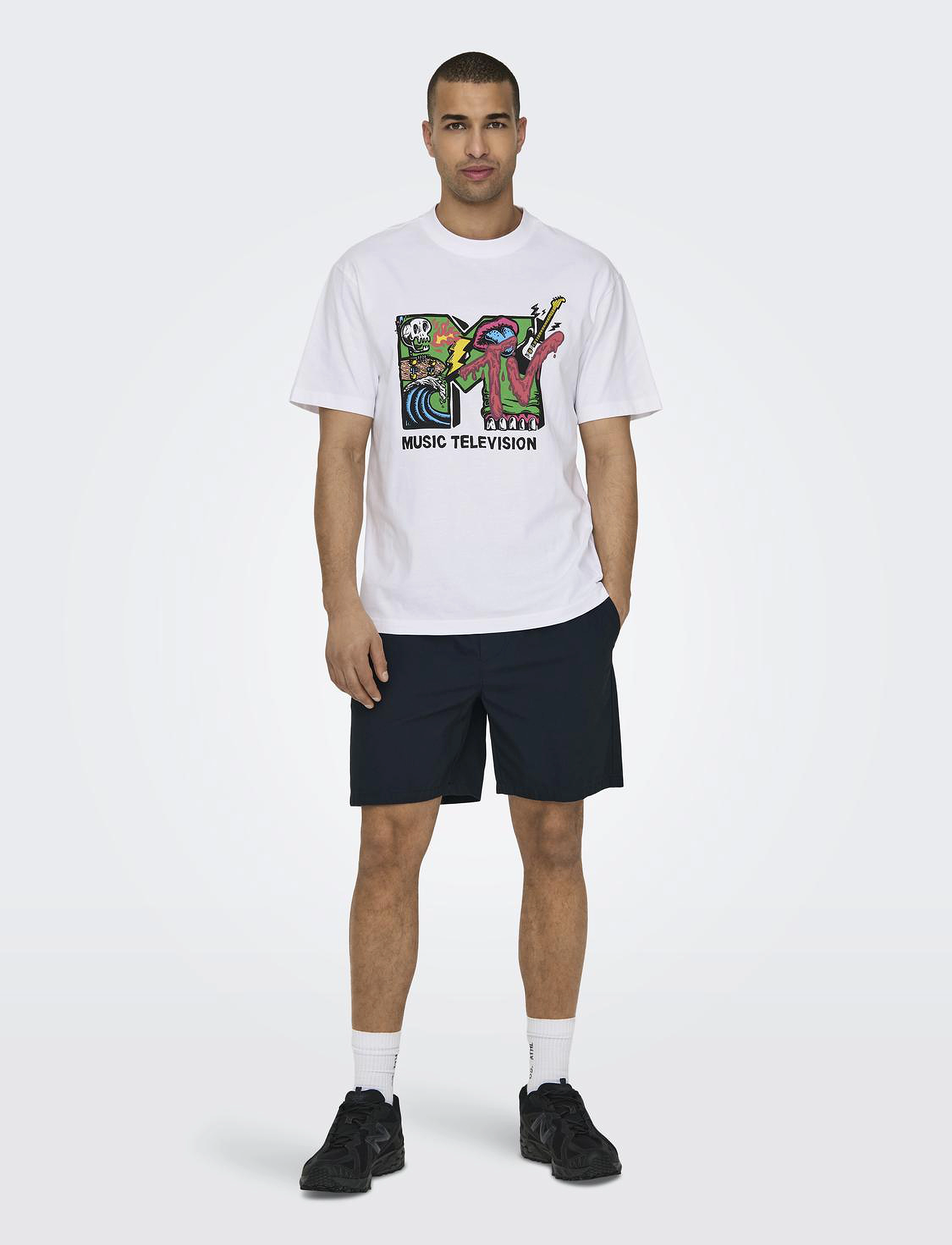ONLY & SONS - ONSTEL LIFE 0119 SHORTS NOOS - dark navy - 4