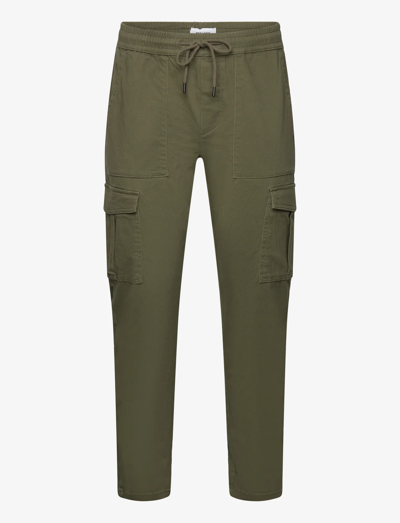 ONLY & SONS - ONSLUC CARGO TAP 0121 PANT - alhaisimmat hinnat - olive night - 0