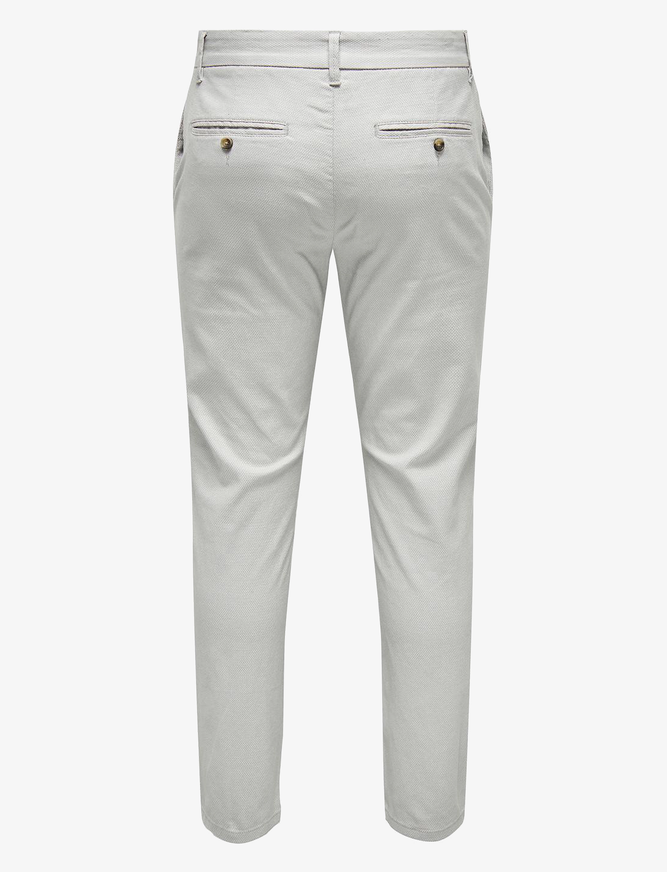 ONLY & SONS - ONSMARK PETE SLIM DOBBY 0058 PANT NOOS - limestone - 2