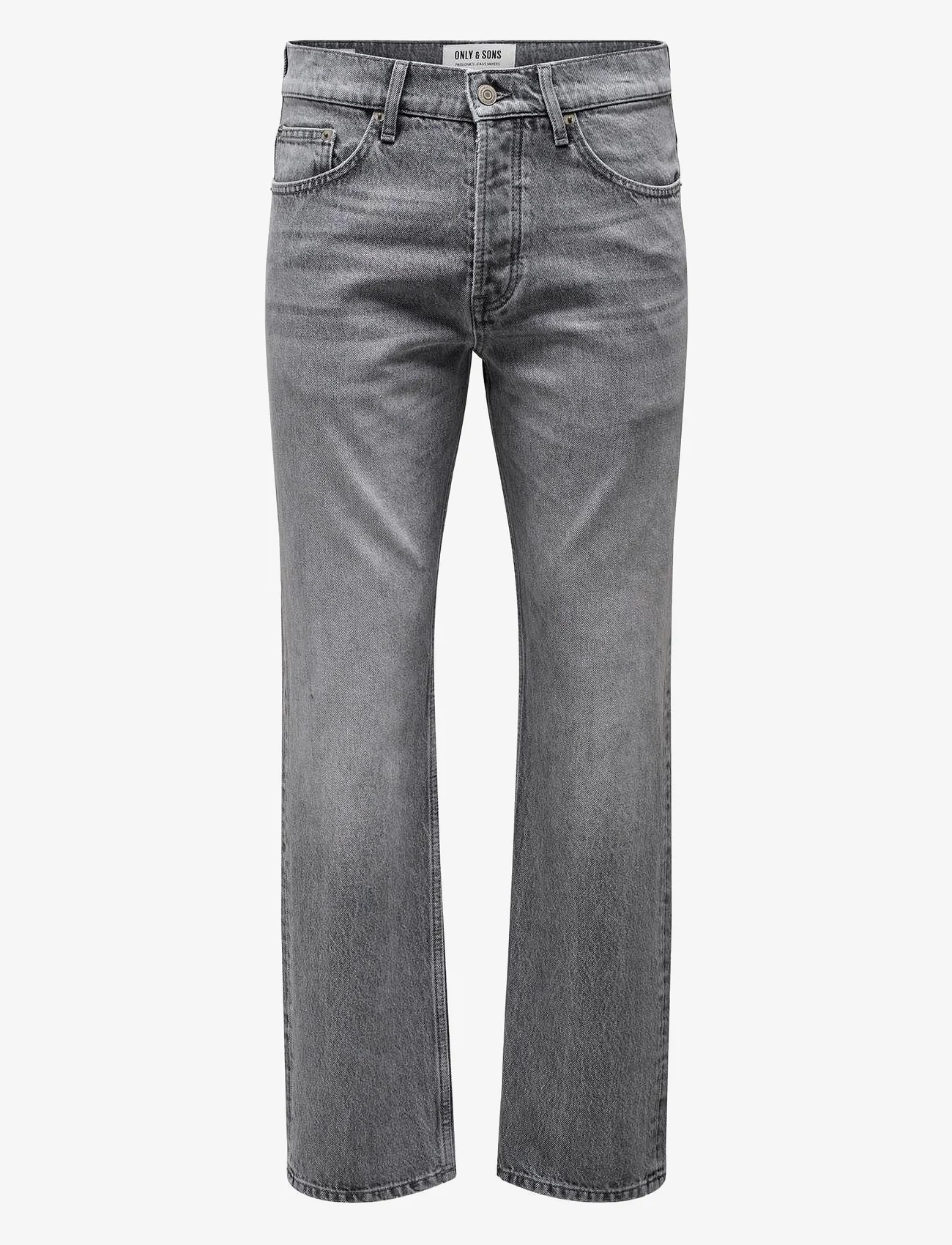 ONLY & SONS - ONSEDGE STRAIGHT MG 8202 TAI DNM NOOS - regular jeans - medium grey denim - 0