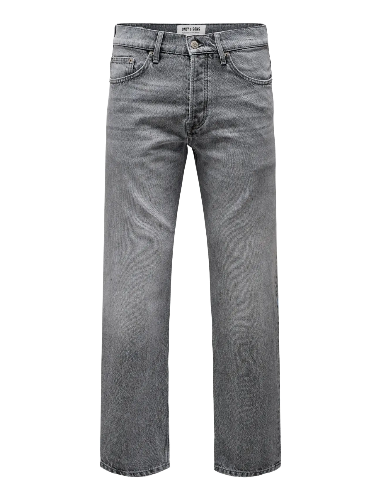 ONLY & SONS - ONSEDGE STRAIGHT MG 8202 TAI DNM NOOS - regular jeans - medium grey denim - 1