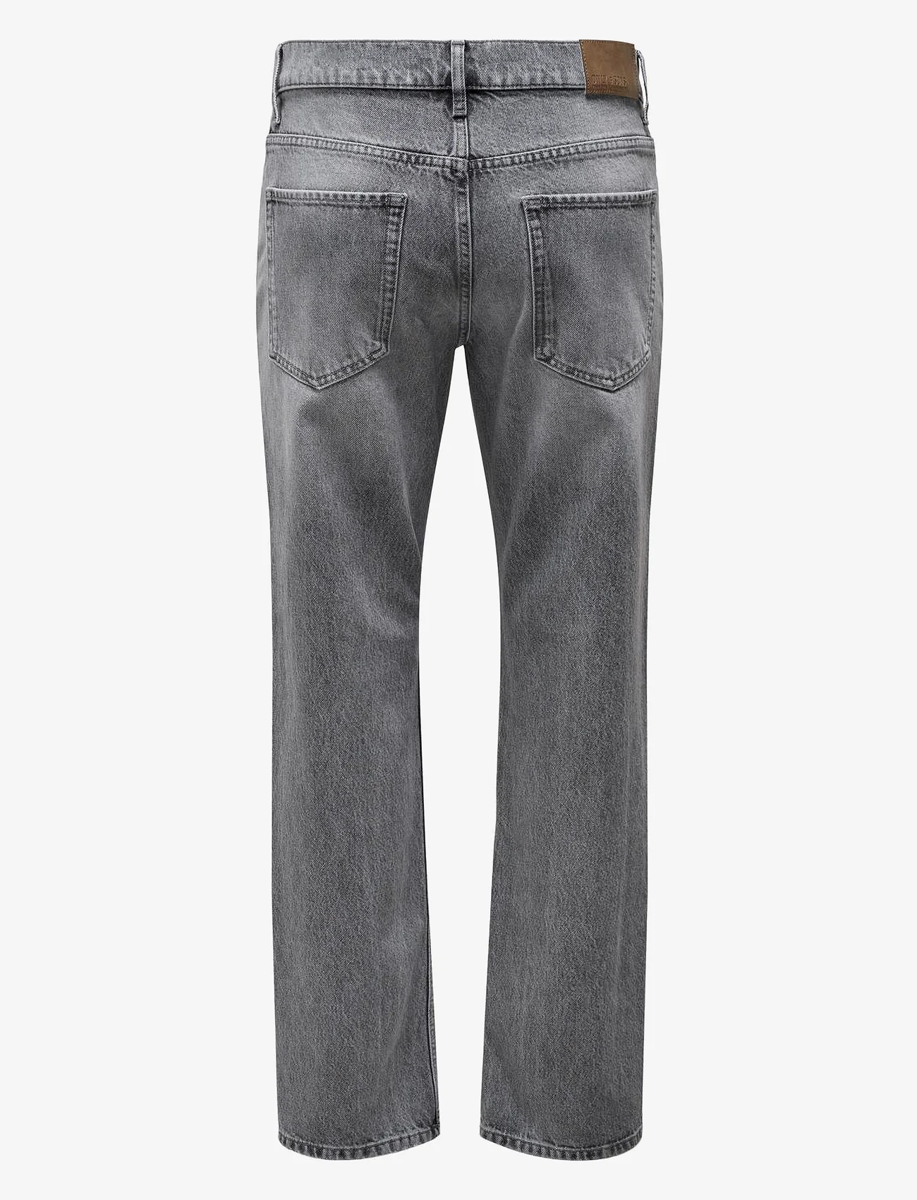ONLY & SONS - ONSEDGE STRAIGHT MG 8202 TAI DNM NOOS - regular jeans - medium grey denim - 1