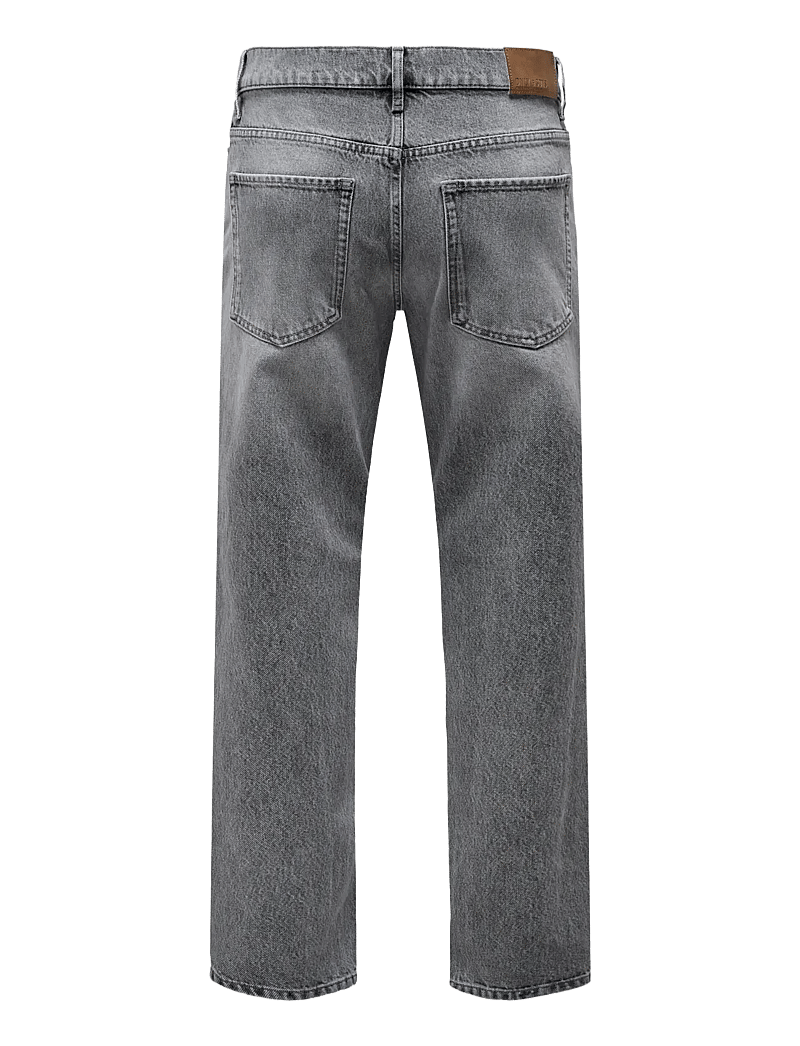 ONLY & SONS - ONSEDGE STRAIGHT MG 8202 TAI DNM NOOS - regular jeans - medium grey denim - 2