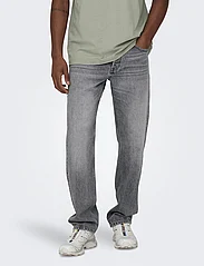 ONLY & SONS - ONSEDGE STRAIGHT MG 8202 TAI DNM NOOS - regular jeans - medium grey denim - 2