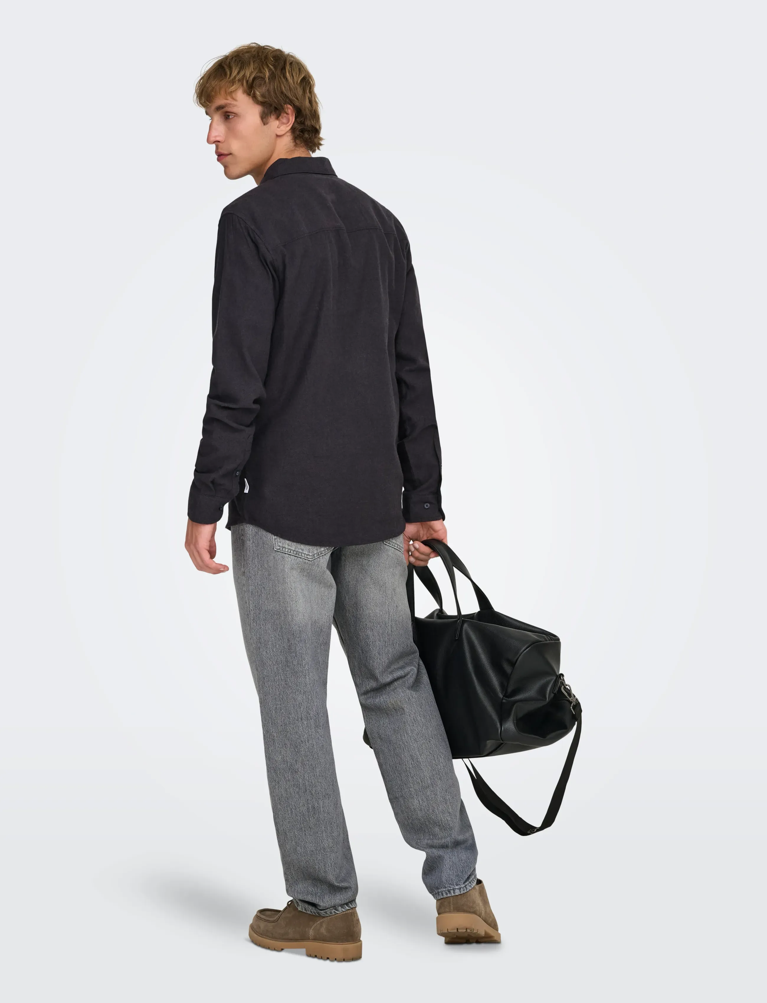 ONLY & SONS - ONSEDGE STRAIGHT MG 8202 TAI DNM NOOS - regular jeans - medium grey denim - 3