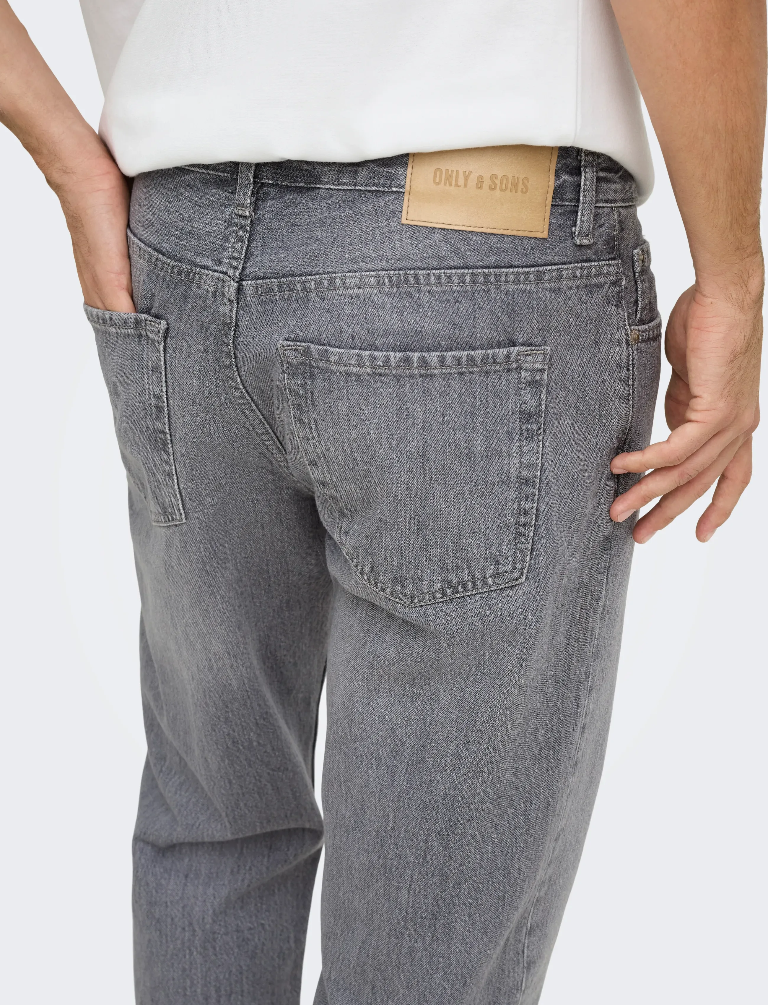 ONLY & SONS ONSEDGE STRAIGHT MG 8202 TAI DNM NOOS - Riided - MEDIUM GREY DENIM / grey