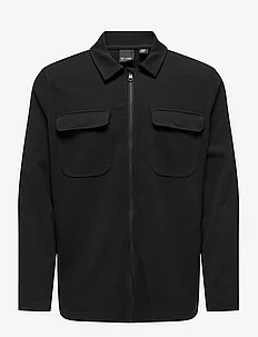 ONSNEWKODYL FULL ZIP OVERSHIRT SWEAT, ONLY & SONS