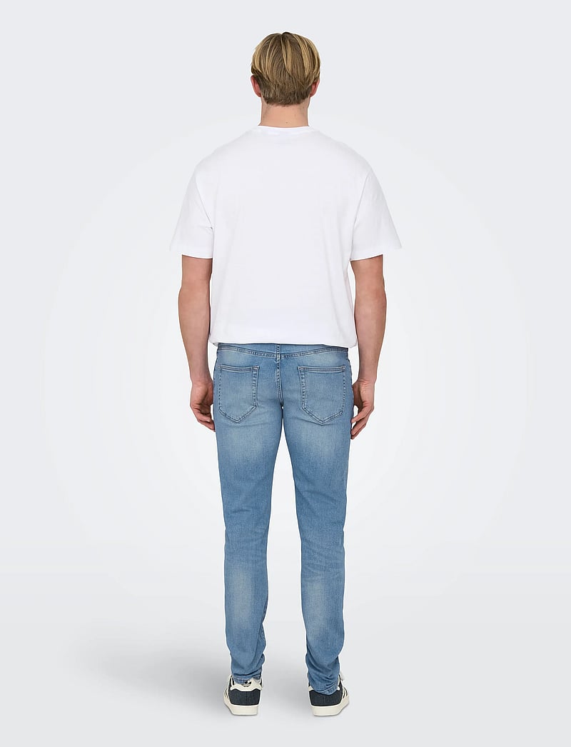 ONLY & SONS - ONSLOOM SLIM LB 8263 AZG DNM NOOS - slim fit jeans - light blue denim - 3