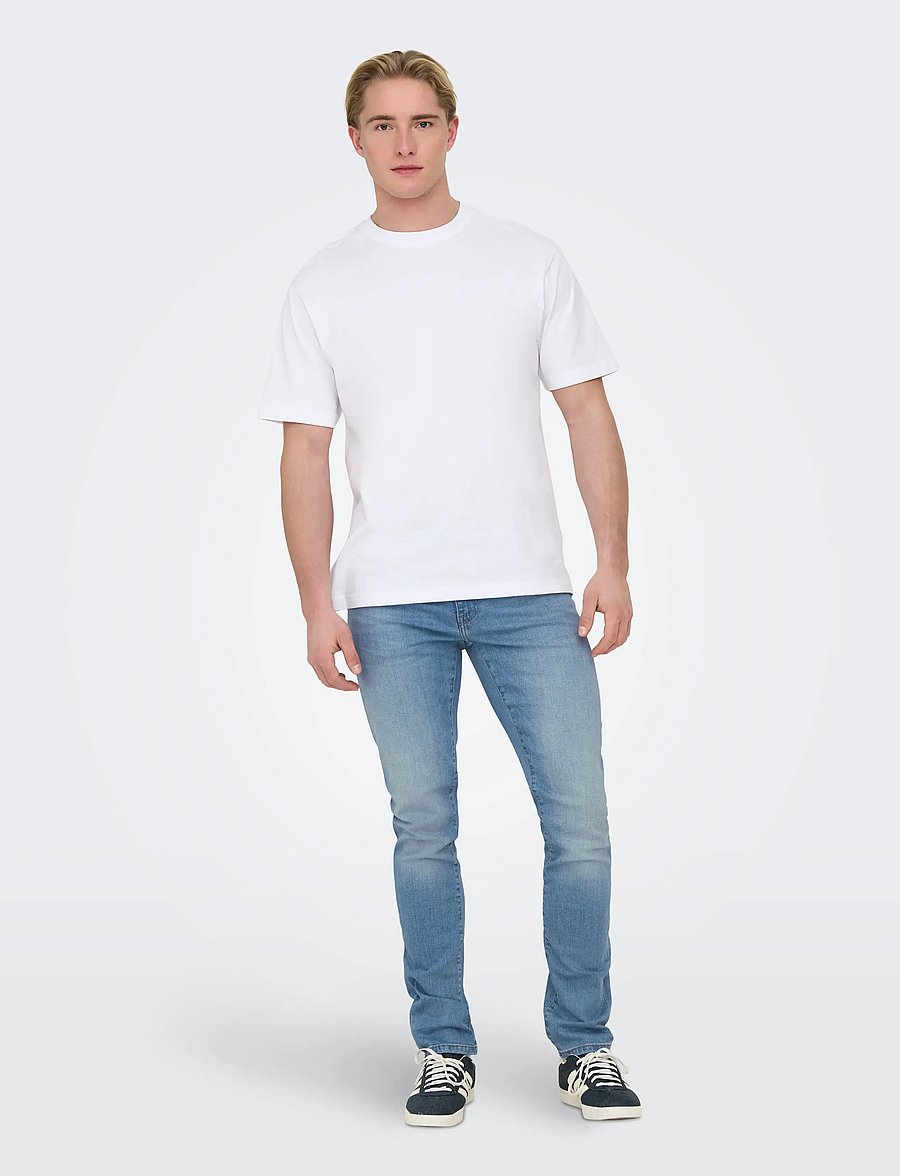 ONLY & SONS - ONSLOOM SLIM LB 8263 AZG DNM NOOS - slim jeans - light blue denim - 4