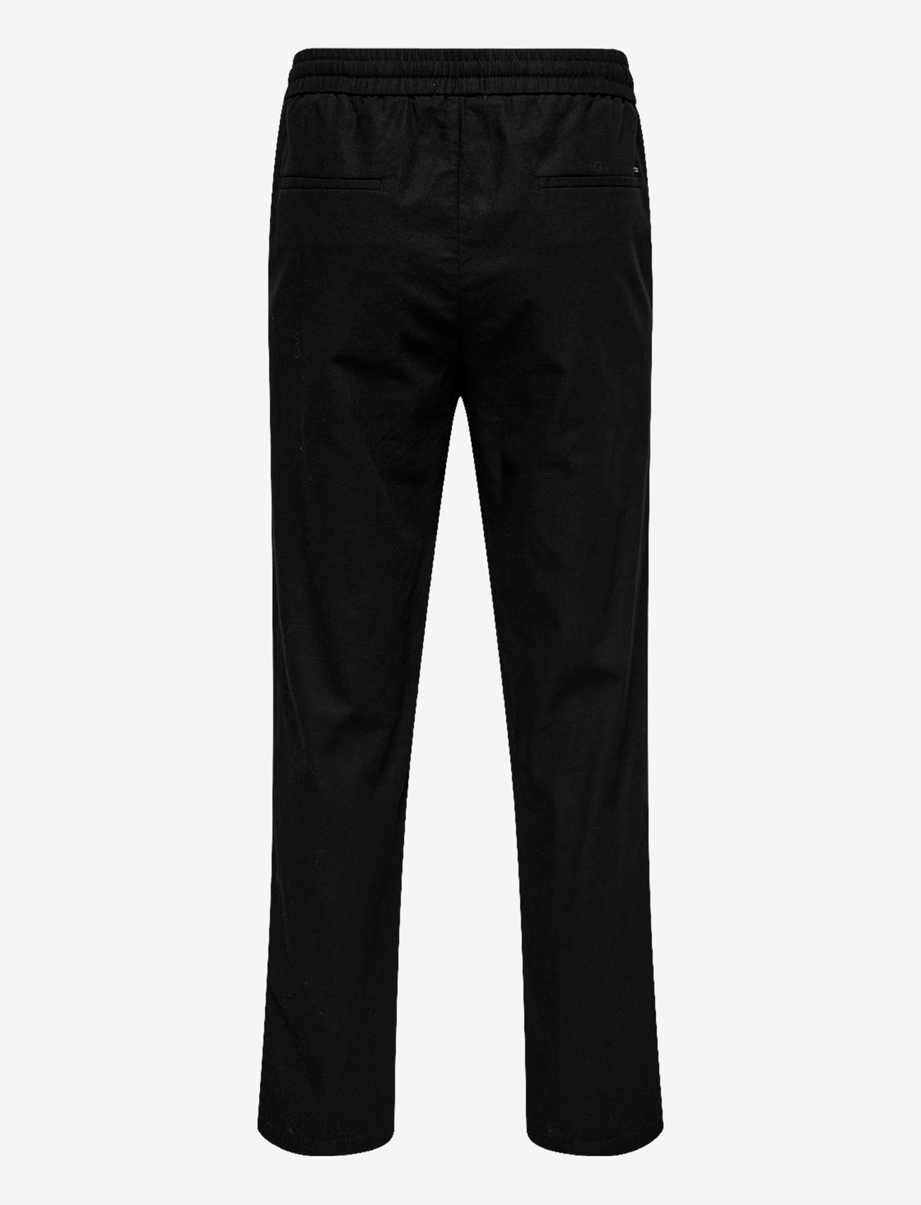 ONLY & SONS - ONSSINUS LOOSE 0007 COT LIN PANT NOOS - linased püksid - black - 2