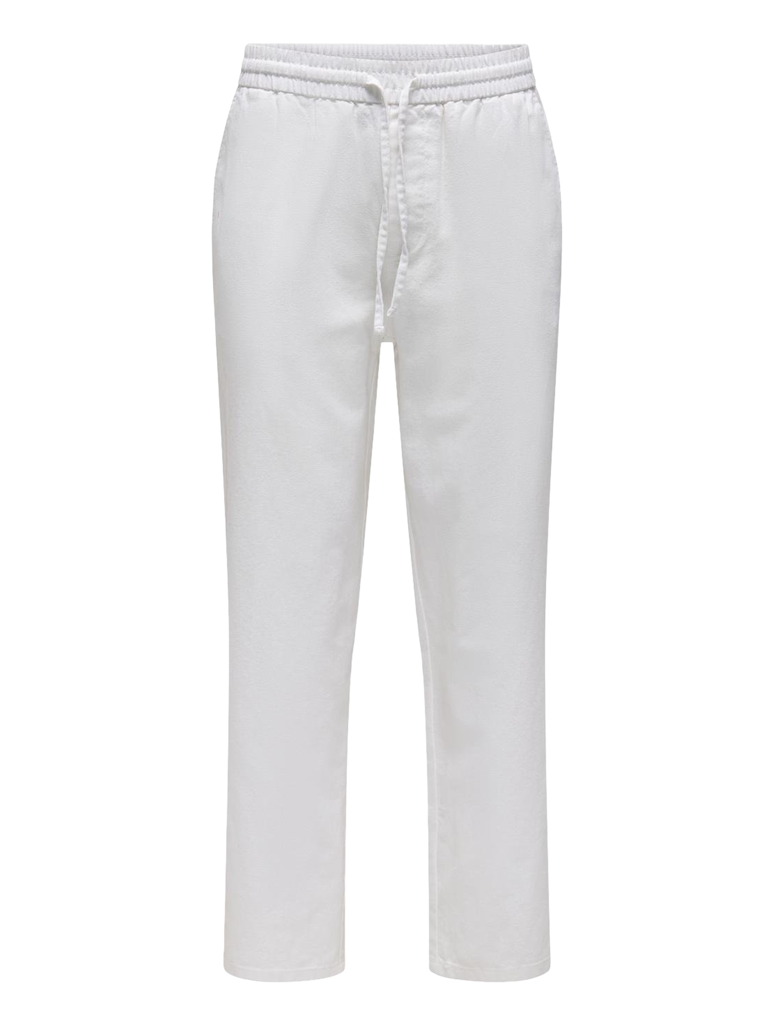 ONLY & SONS ONSSINUS LOOSE 0007 COT LIN PANT NOOS - Chinos - BRIGHT WHITE / white