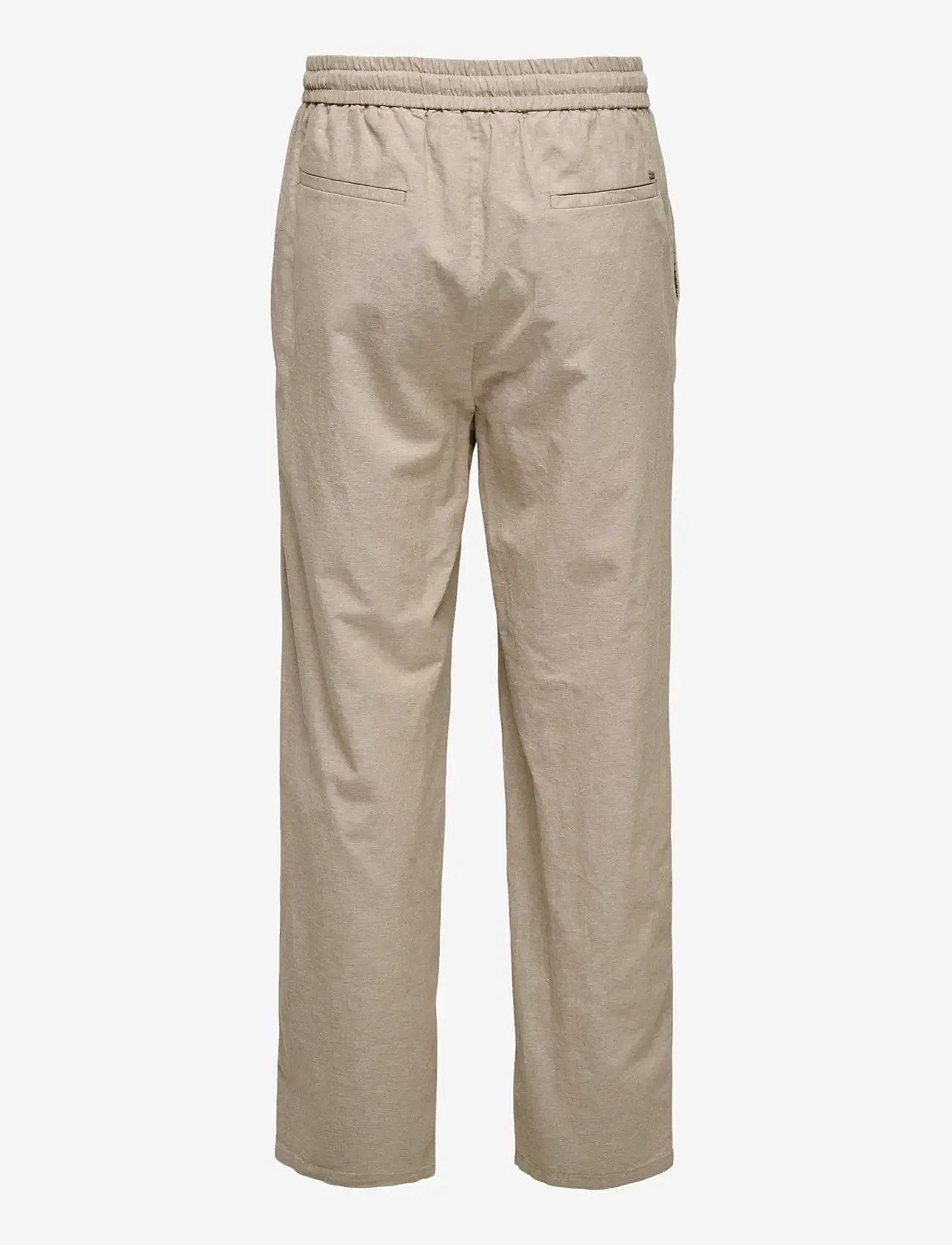 ONLY & SONS - ONSSINUS LOOSE 0007 COT LIN PANT NOOS - spodnie lniane - coriander - 2