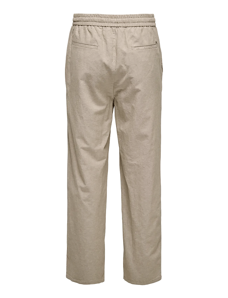 ONLY & SONS - ONSSINUS LOOSE 0007 COT LIN PANT NOOS - linased püksid - coriander - 2
