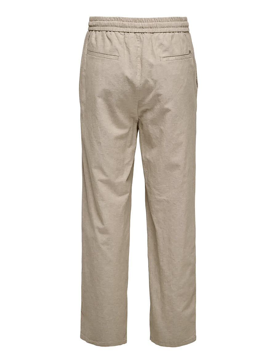 ONLY & SONS - ONSSINUS LOOSE 0007 COT LIN PANT NOOS - leinenhosen - coriander - 2