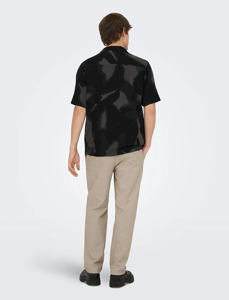 ONLY & SONS - ONSSINUS LOOSE 0007 COT LIN PANT NOOS - linased püksid - coriander - 3