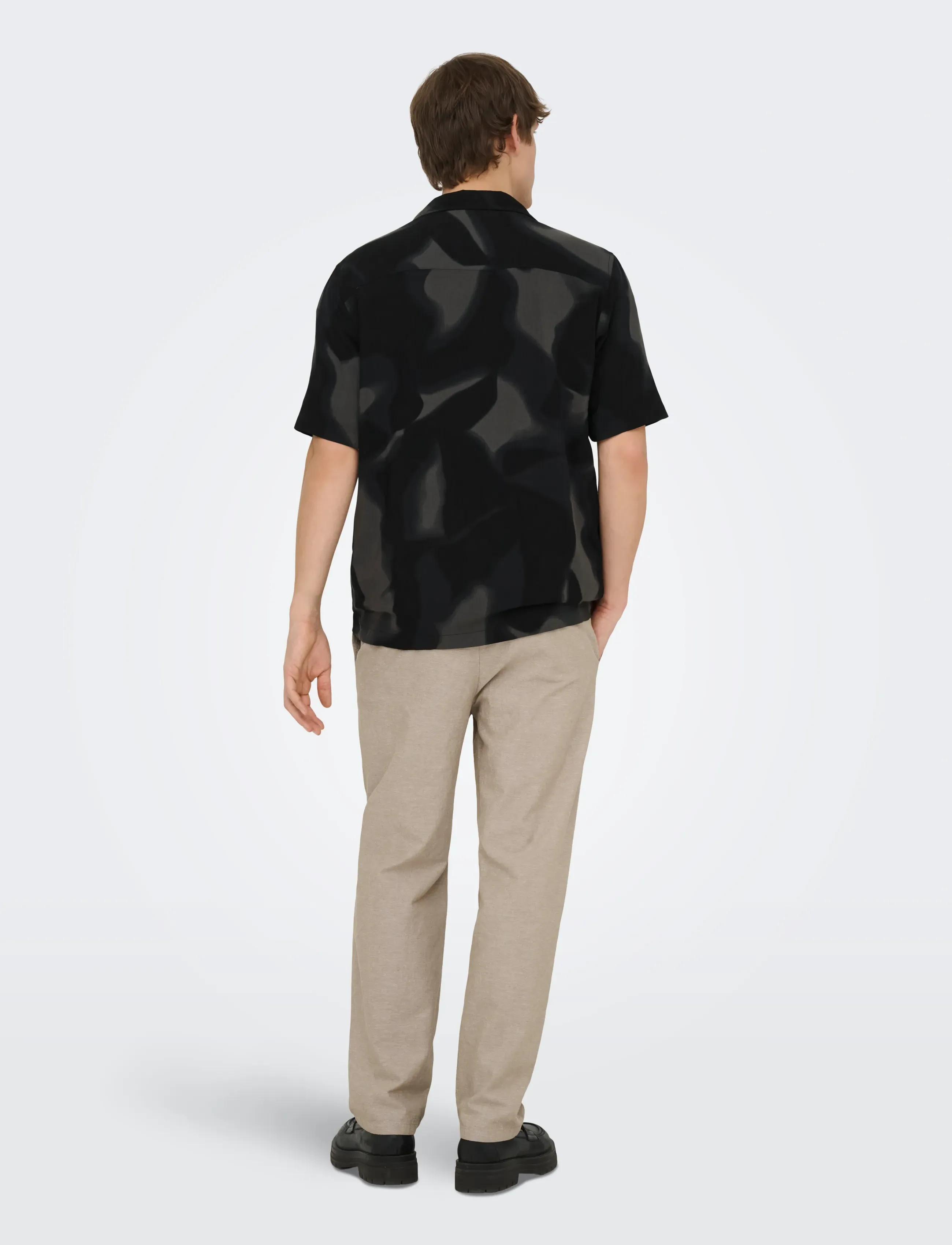 ONLY & SONS - ONSSINUS LOOSE 0007 COT LIN PANT NOOS - linnebyxor - coriander - 3