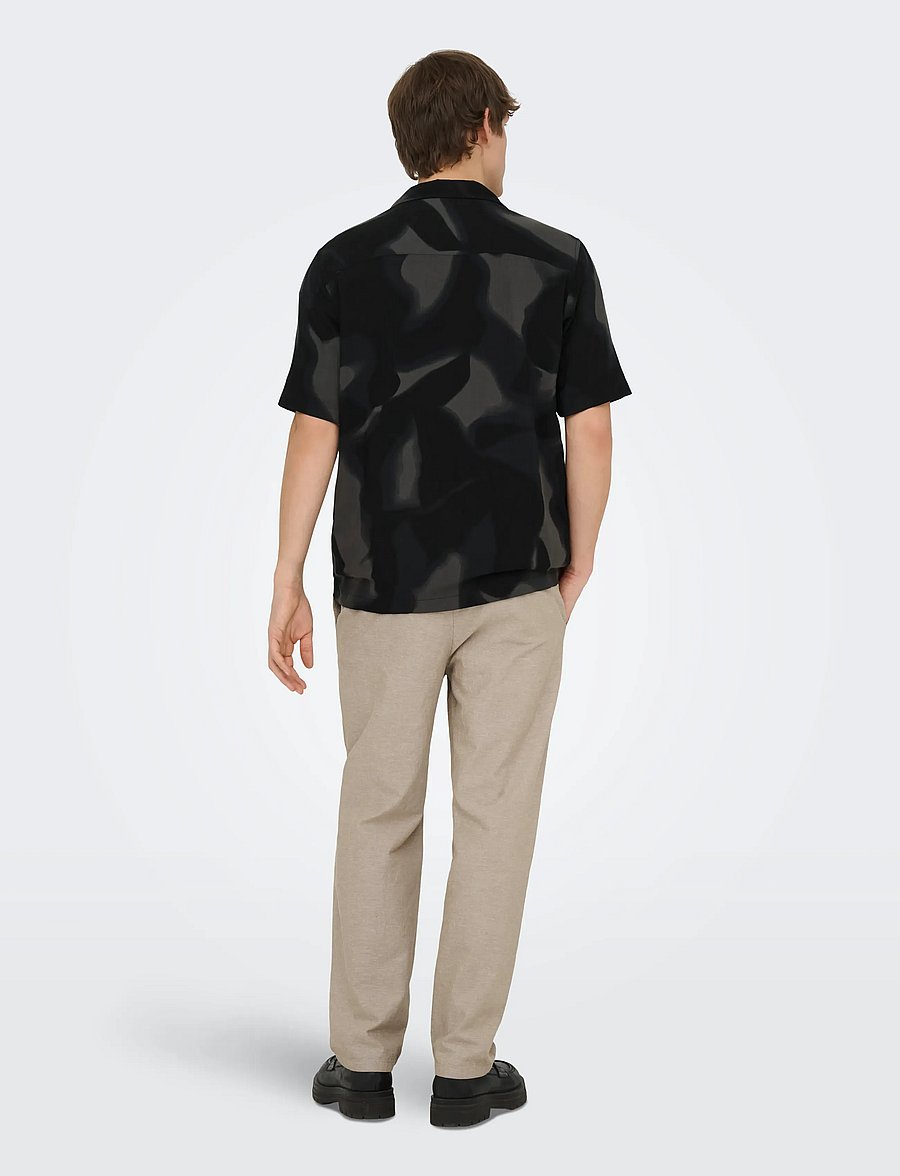 ONLY & SONS - ONSSINUS LOOSE 0007 COT LIN PANT NOOS - leinenhosen - coriander - 3